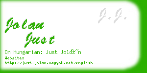 jolan just business card